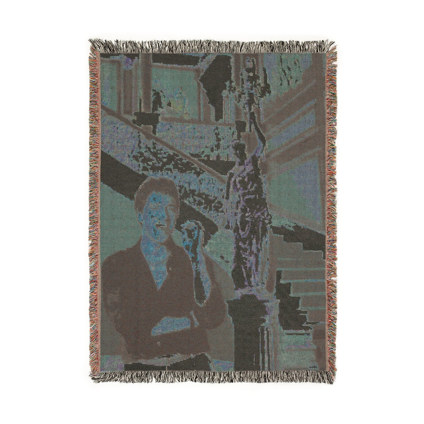 TONY-CIGAR-IN MANSION-Woven Blanket