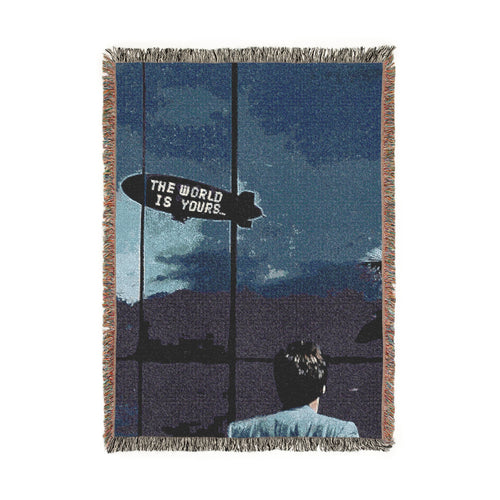 THE WORLD IS YOURS - Woven Blanket